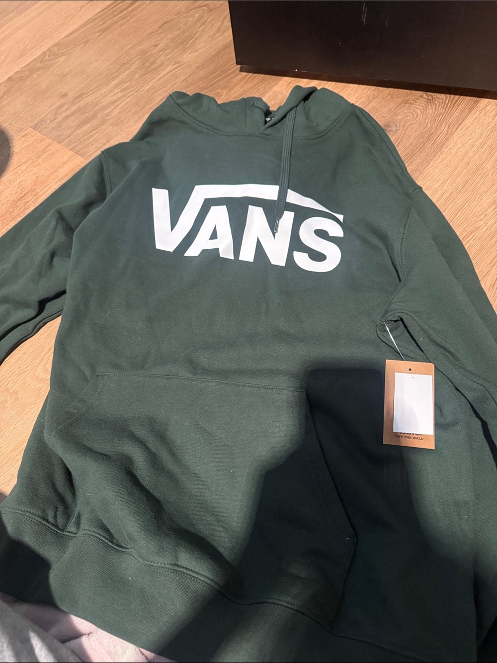 Vans Men’s Forest Green Logo Crewneck Hoodie